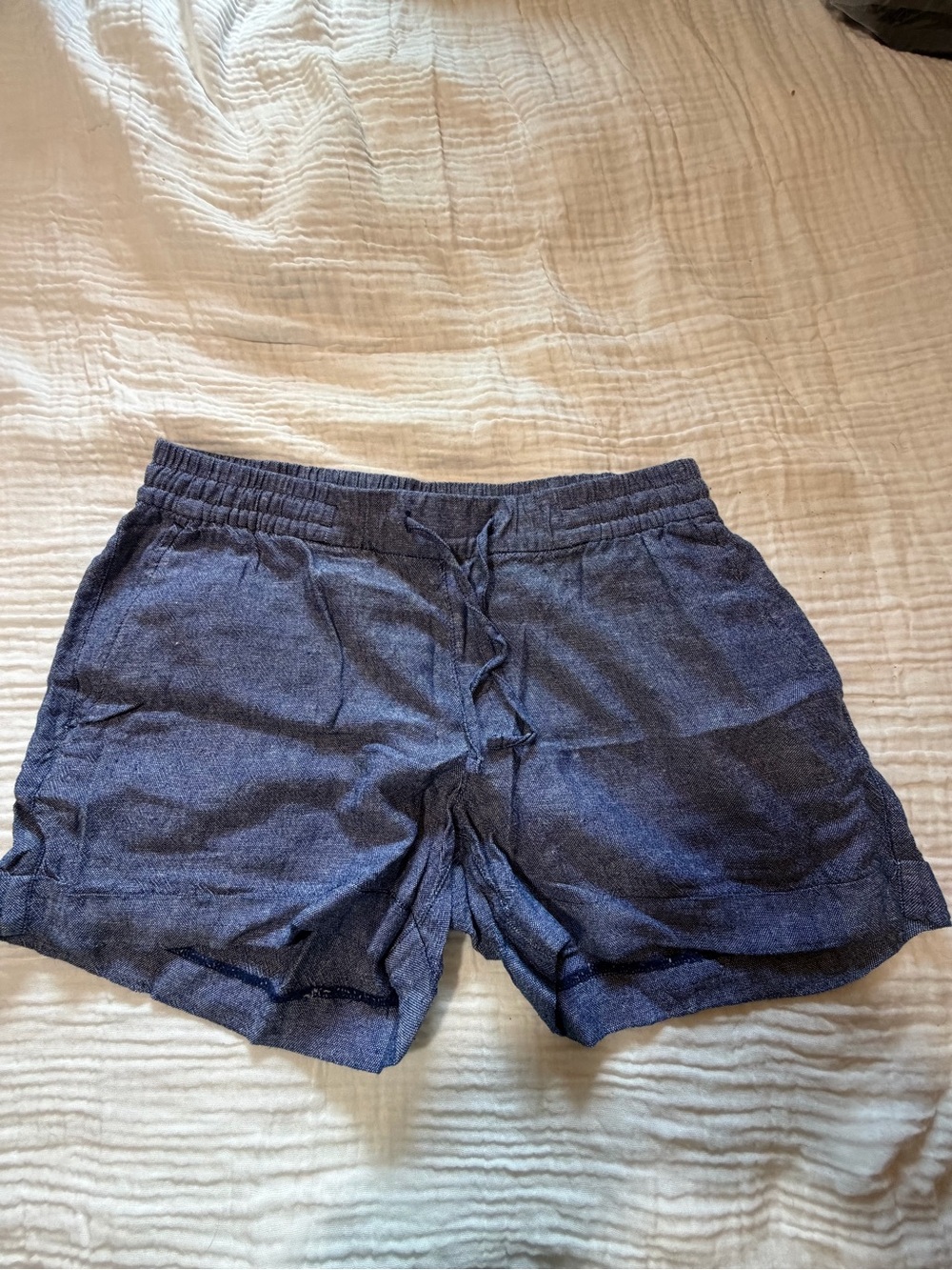 Old Navy Indigo Drawstring Athletic Shorts